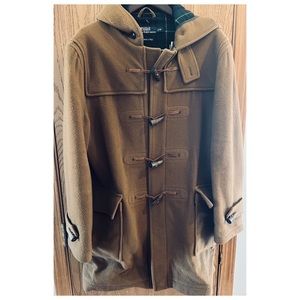 Polo Ralph Lauren Wool Twill Duffle Coat in Camel